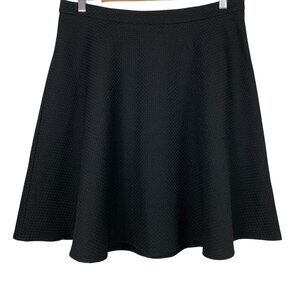 PIT Amsterdam Size 12 Skater Skirt Circle Black Short Zip Closure NEW Womens